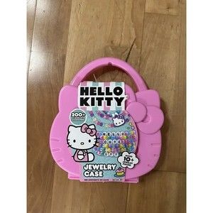 Sanrio Hello Kitty Kandi Jewelry Making Kit & Case! (200 Pieces, Pink)